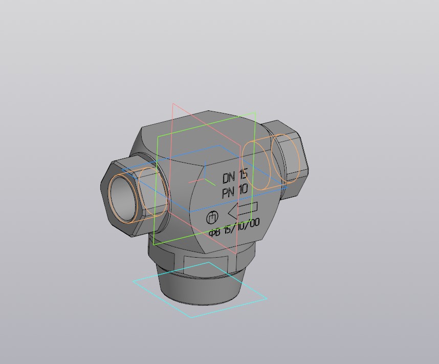 3D модель Фильтр воздухопровода ФВ ХХ/10/ХХ