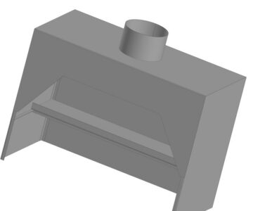 3D модель Короб для вентиляции 1100х800х550
