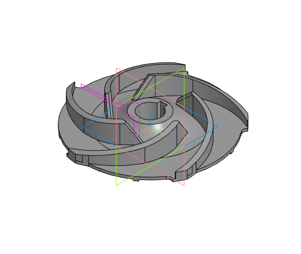 3D модель Модель крыльчатки центробежного насоса