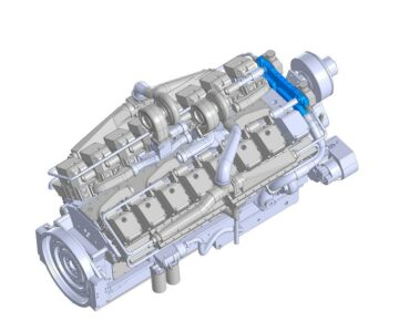 3D модель Двигатель Cummins KTA-50 (3д модель)