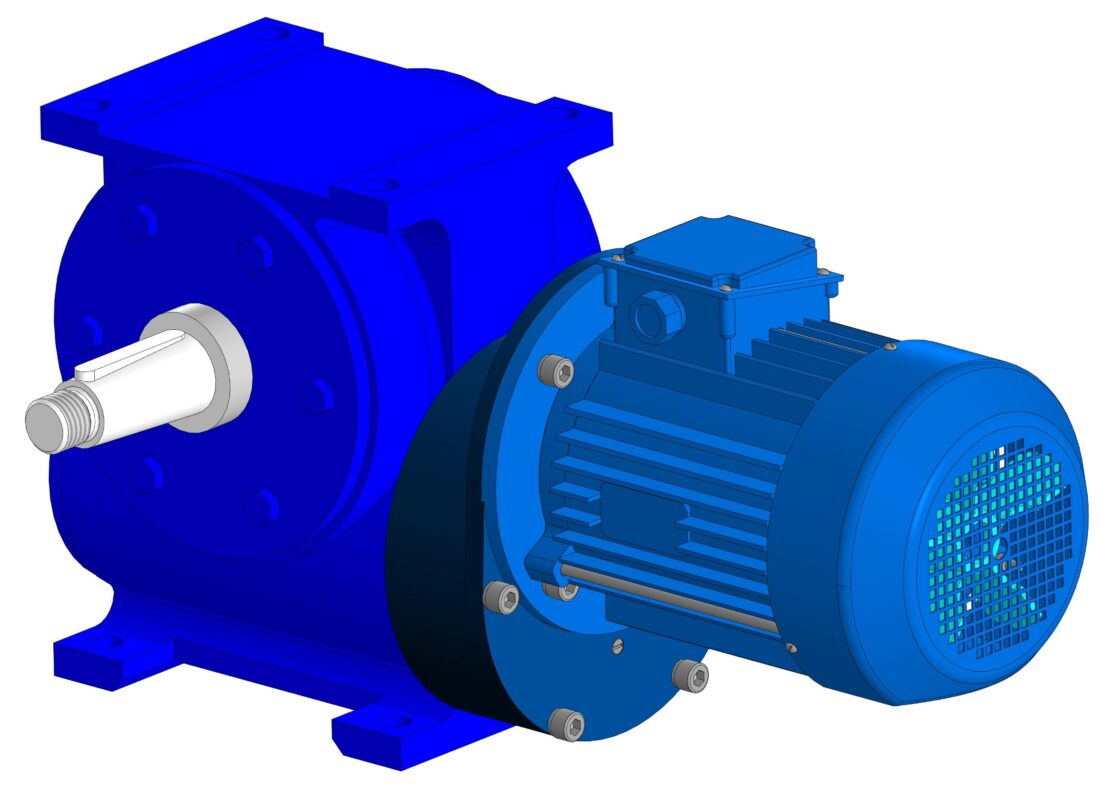 3D модель Мотор-редуктор МЦЧ-100-100-10-52-1-К-У3