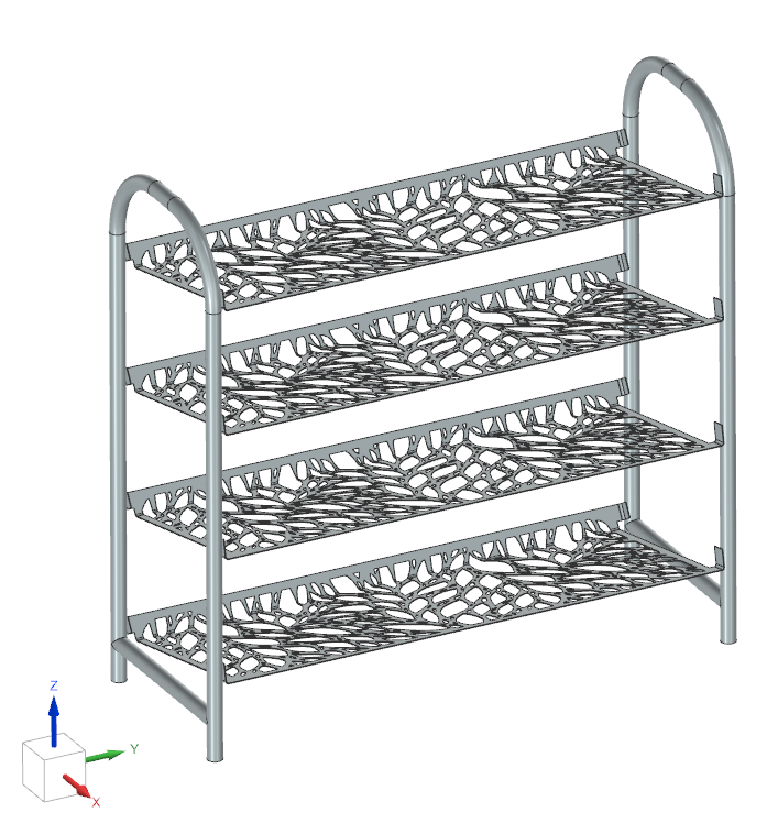 3D модель Обувница 700x686x265