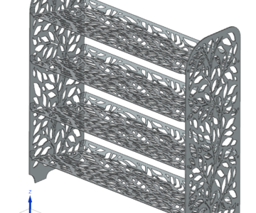 3D модель Обувница 700x686x265