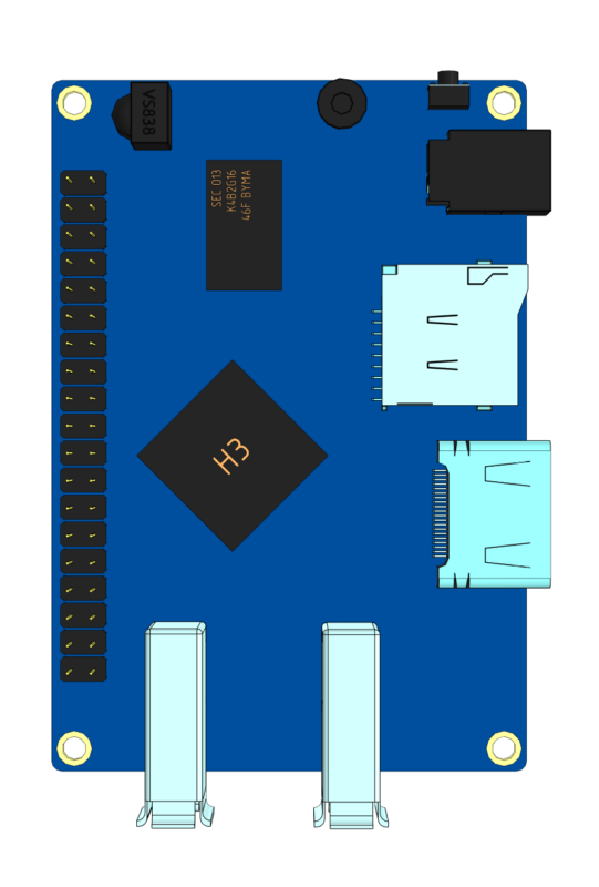 3D модель Одноплатный компьютер Orange Pi Lite