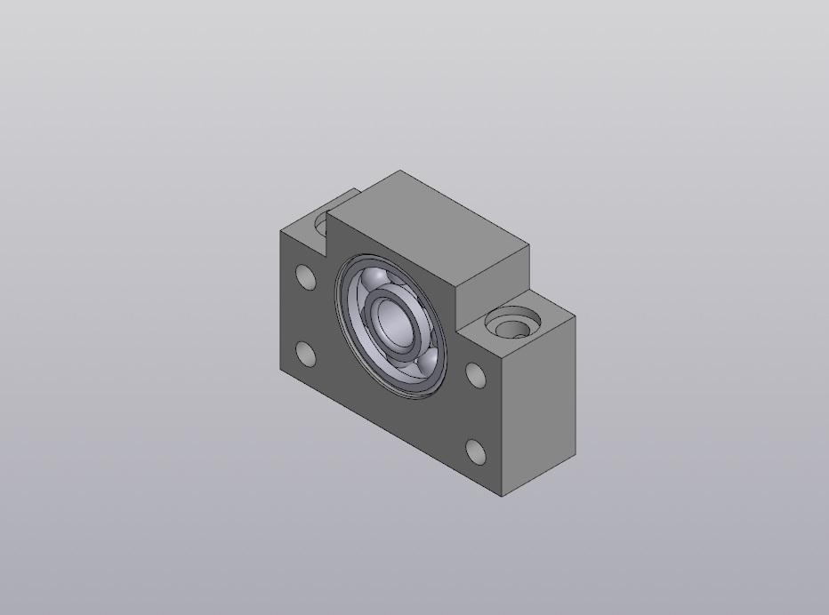 3D модель Модель подшипниковой опоры ВF12, для ШВП 1605