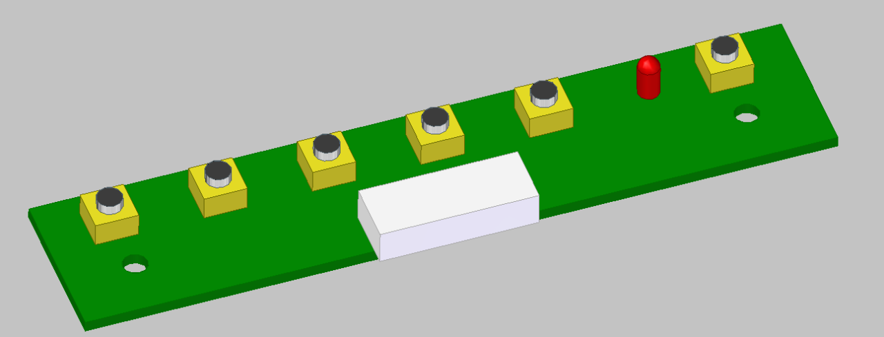 Чертеж Трёхмерная модель платы BTP-LC-RTD2556V1.0 Sinotectronics и её пульта управления