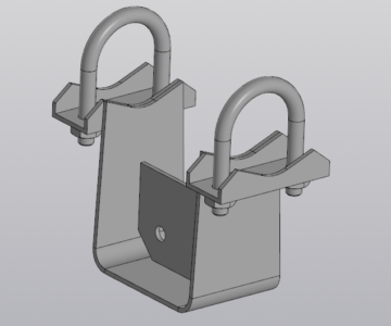 3D модель Параметрическая модель опоры ОПХ1 ОСТ 36–94–83