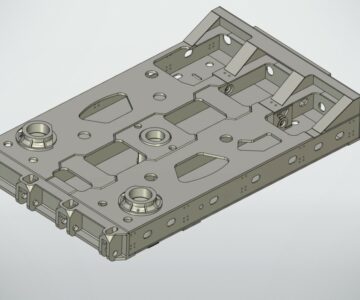 3D модель Рама поворотная экскаватора ЭКГ-5А