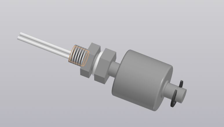 3D модель Поплавковый датчик уровня RLF-2 NO EKF