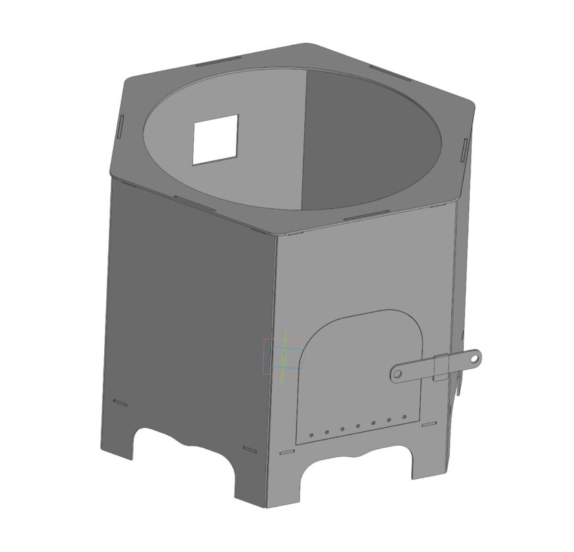 3D модель Печь для мангала 435 х 435 х 390 мм