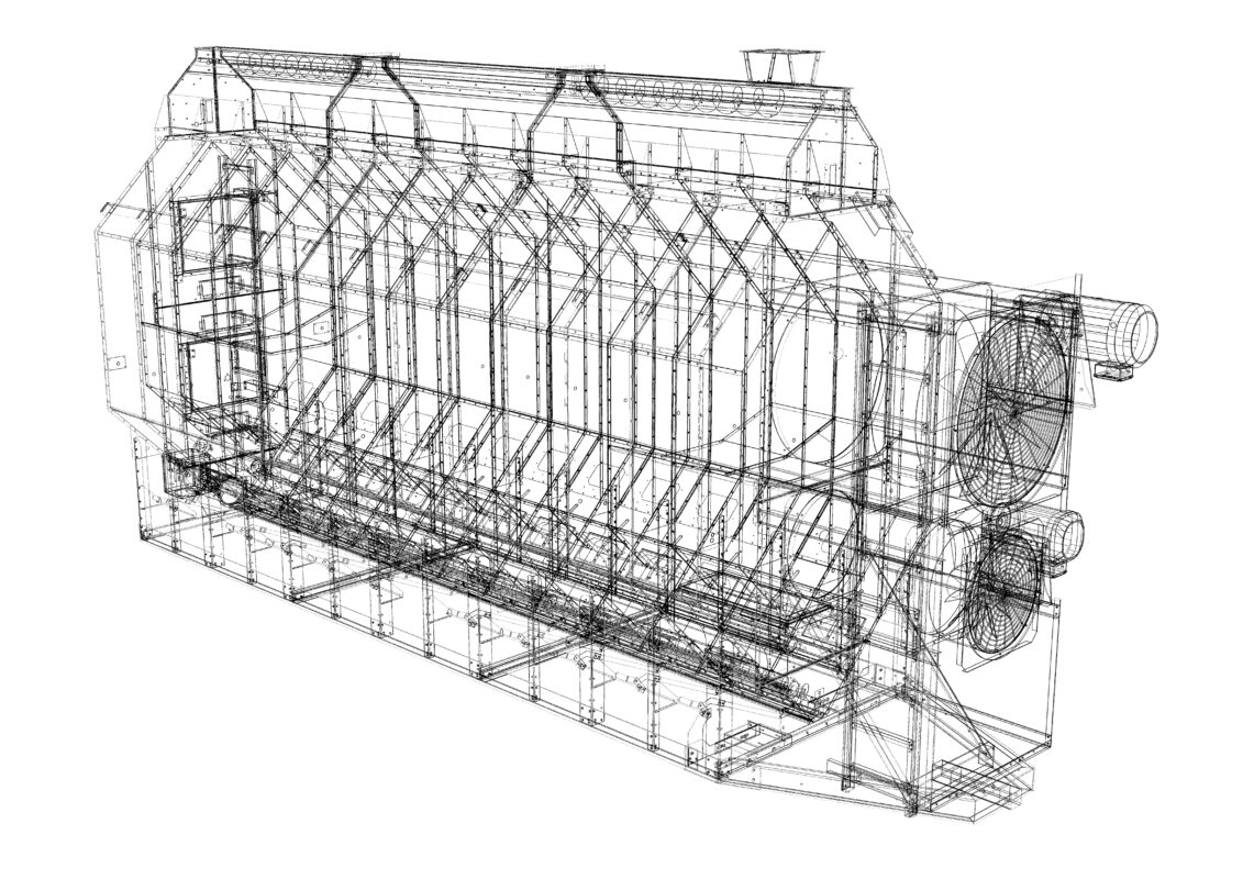 3D модель Газовая горелка шахтной зерносушилки