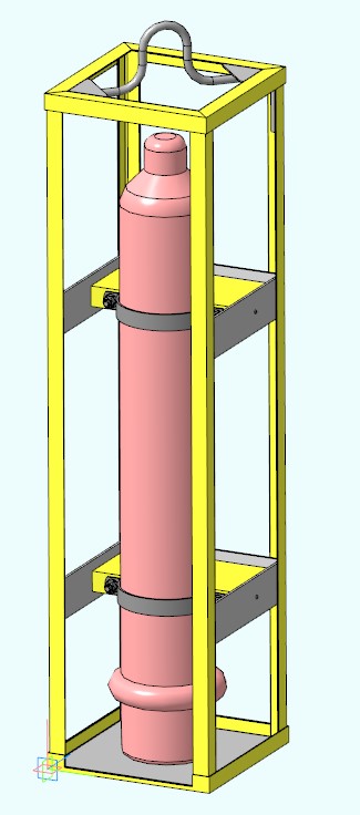 3D модель Приспособление для подъёма и перемещения кислородных баллонов
