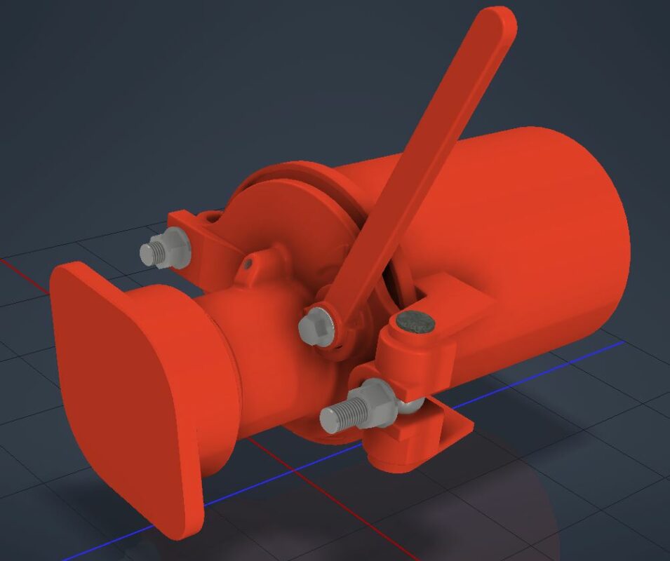 3D модель Лючек приемный АНМ-53-07-00-000