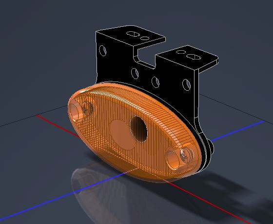 3D модель Фонарь габаритный Aspöck 31-2304-084