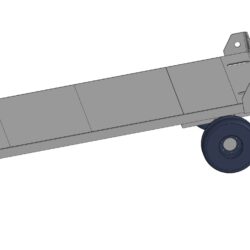 3D модель Телега с прицепом г.п. 7 т.