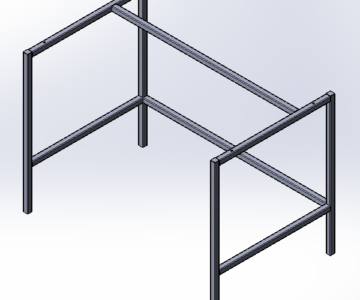 3D модель Каркас стола 1000х625х720