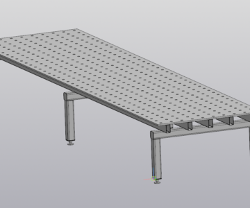 3D модель Сварочный стол 1500*6000*820мм