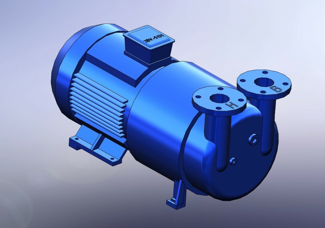 3D модель Модель Вакуумного насоса 2BV-5131