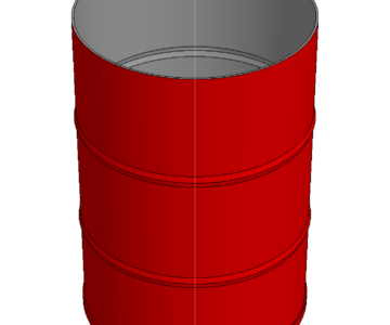 3D модель Бочка сталь 200 литров