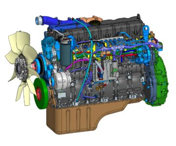 3D модель Дизельный двигатель ЯМЗ 5368-21