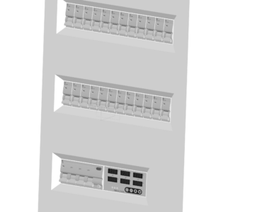 3D модель Щит распределительный 520х303х117