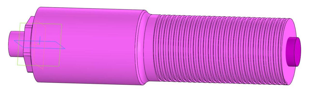 Чертеж 3D Модель гидроцилиндра HRH-PU0315360