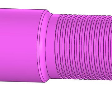 Чертеж 3D Модель гидроцилиндра HRH-PU0315360