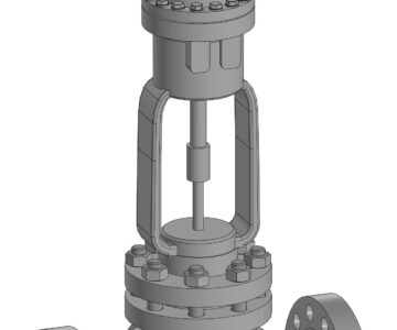 3D модель Клапан регулирующий ручной DN150 PN160