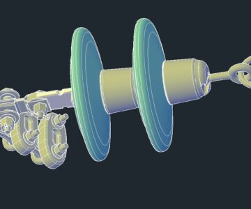 3D модель Натяжная гирлянда 6-10 кВ