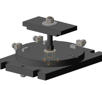 3D модель Приспособление для расточки отверстий в кронштейне гидроцилиндра