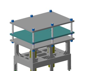 3D модель 3D модель и чертежи пресса для штамп-настила