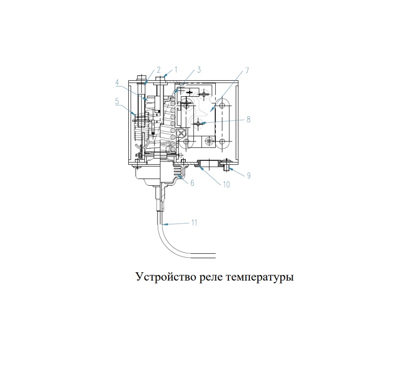 3D модель Реле температуры  KP61R (Ридан)