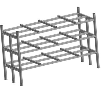 3D модель Стеллаж под листовой металл