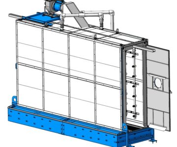 3D модель Камера промывки деталей на подвесках перед покраской