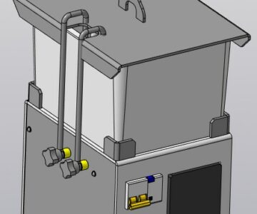 3D модель Ванночка золочения на подставке с блоком управления нагревом