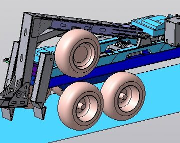 3D модель Полупогруз - эвакуатор на базе грузового шасси (компоновка)