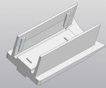 3D модель Модель основания щеткодержателя для двигателя пылесоса Бош