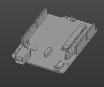 3D модель Контроллер Arduino Uno