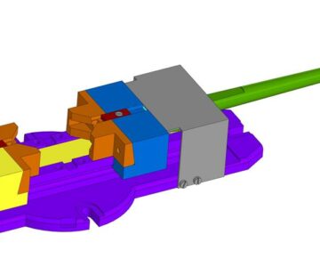 3D модель Эксцентриковые тиски с двумя подвижными губками  Т 0000.011.00