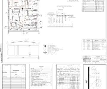 Чертеж Проект осветительной установки убойно-санитарного пункта фермы КРС