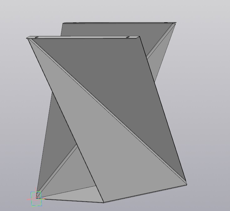 3D модель Подстолье и табурет в стиле оригами