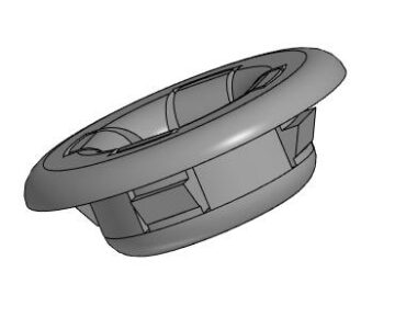 3D модель Клипса упора капота Mitsubishi Lancer 9 - арт.MR523786