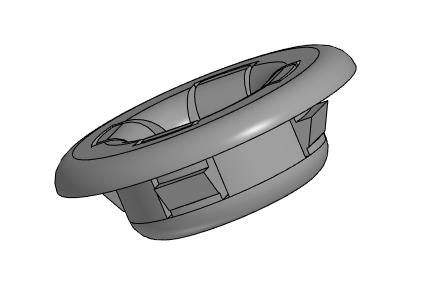 3D модель Клипса упора капота Mitsubishi Lancer 9 - арт.MR523786