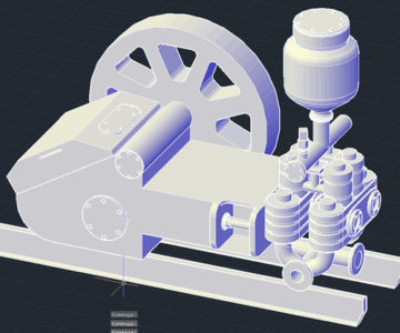 3D модель 3D модель насоса перекачки нефти НБ-125