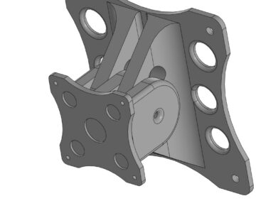 3D модель Кронштейн для монитора на стену