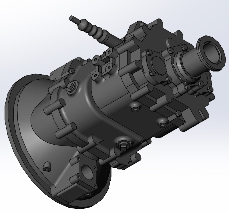 3D модель Механическая коробка переключения передач (МКПП) FAST GEAR 6DS60T-GAZ