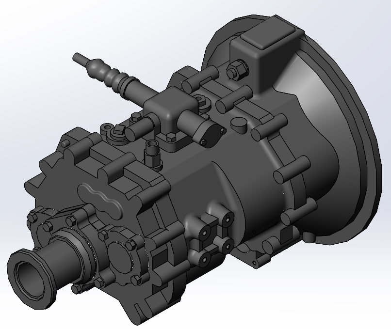 3D модель Механическая коробка переключения передач (МКПП) FAST GEAR 6DS60T-GAZ