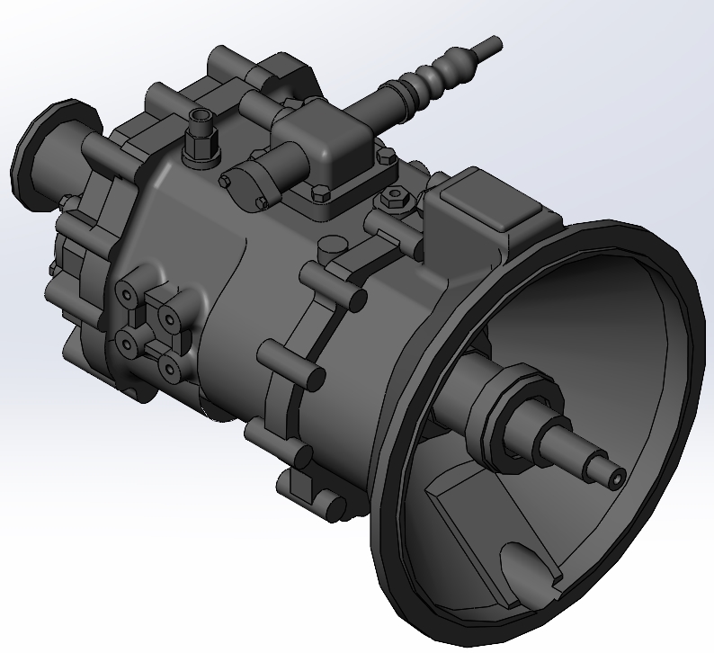3D модель Механическая коробка переключения передач (МКПП) FAST GEAR 6DS60T-GAZ