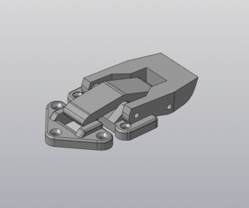 3D модель Застёжка типа лягушка под заклепки