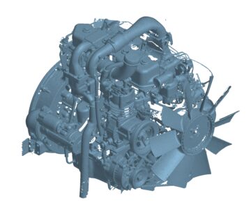 3D модель STL модель двигателя YN27GBZ